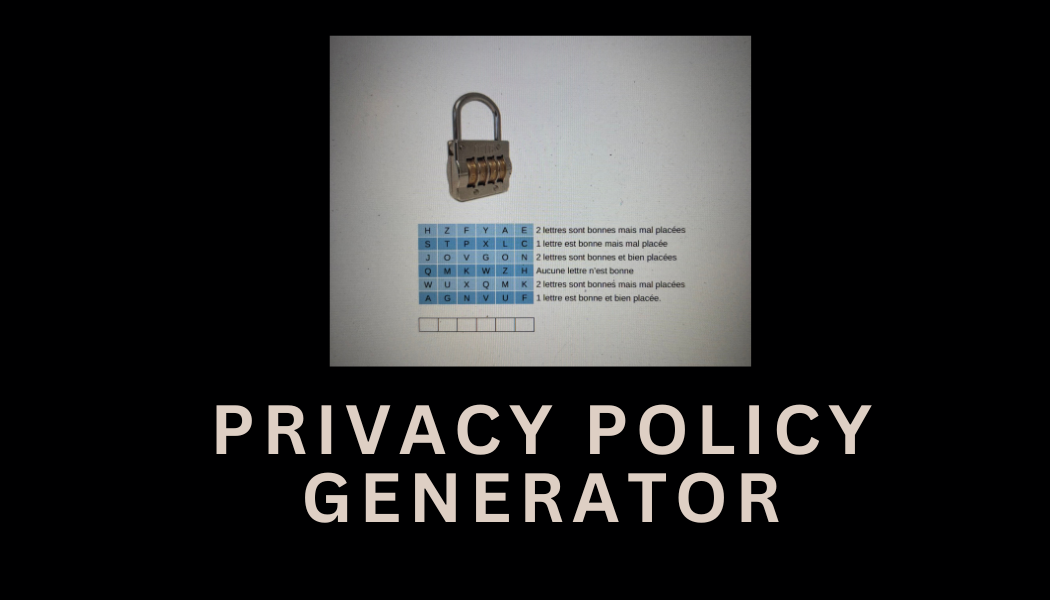 Privacy Policy Generator